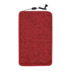 Коврик с подогревом Теплик 50х60 с термоизоляцией Стандарт  темно-красный с регулятором