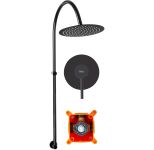 Душевая система скрытого монтажа Rea Lugano черный