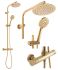 Душова система з термостатом Rea Bliss золото