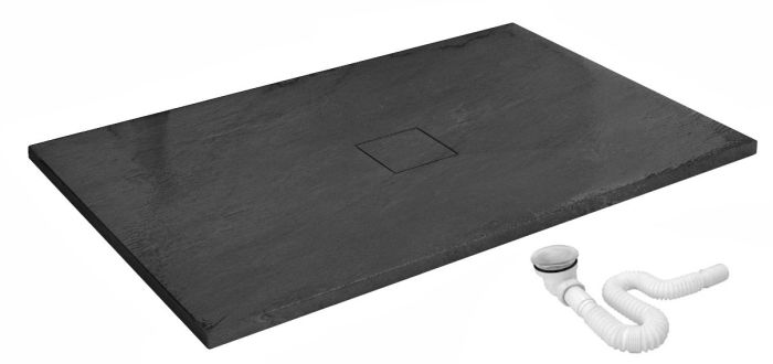 Душевой поддон Rea Stone 80x100х3 черный