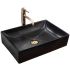 Раковина накладная Rea Inga 510х345х120 черный мрамор