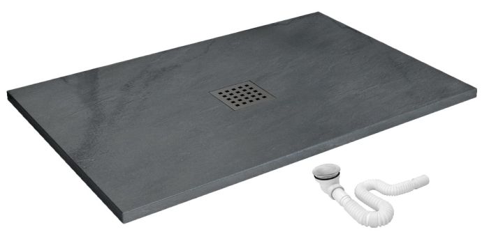 Душевой поддон Rea Rock 90x120x3,5 серый