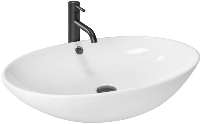 Раковина накладная Rea Olga 630х415х150 белый