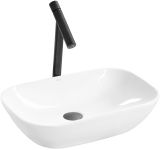 Раковина накладна Rea Celia 500х335х130 білий