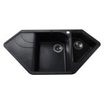 Мойка гранитная Bretta Zegna 1000х500х219  графит