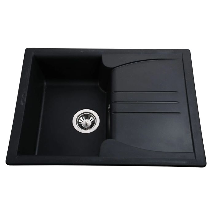 Мойка гранитная Bretta Niapoli 680х500х190 графит