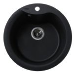 Мойка гранитная Bretta Rondo 485х215 графит