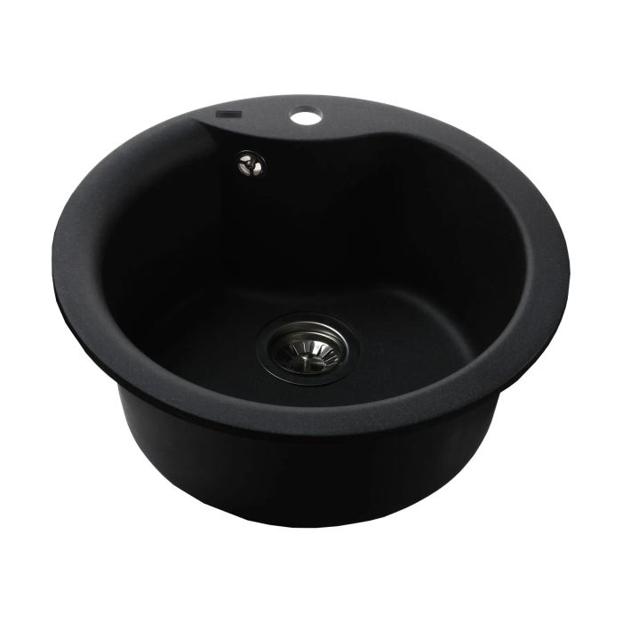 Мойка гранитная Bretta Rondo 485х215 графит