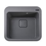 Мийка гранітна  Bretta Victoria 510х510х190  сірий металік