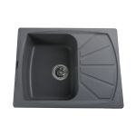 Мойка гранитная Bretta Tera 610х500х204  серый металлик