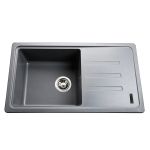 Мийка гранітна  Bretta Verona 780х435х200  сірий металік