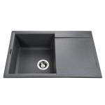 Мойка гранитная Bretta Metra 790х500х230  серый металлик