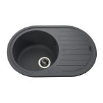 Мойка гранитная Bretta Elit 770х500х200  серый металлик