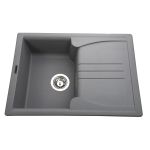 Мойка гранитная Bretta Niapoli 680х500х190 серый металлик