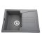 Мойка гранитная Bretta Niapoli 680х500х190 серый металлик