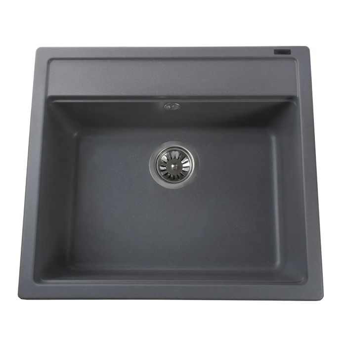 Мойка гранитная Bretta Universal 570х510х190 серый металлик