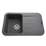 Мойка гранитная Bretta Crystal 780х500х200  серый металлик