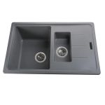 Мойка гранитная Bretta Bretta 780х500х190  серый металлик