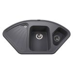 Мойка гранитная Bretta Alweus 1060х575х190  серый металлик