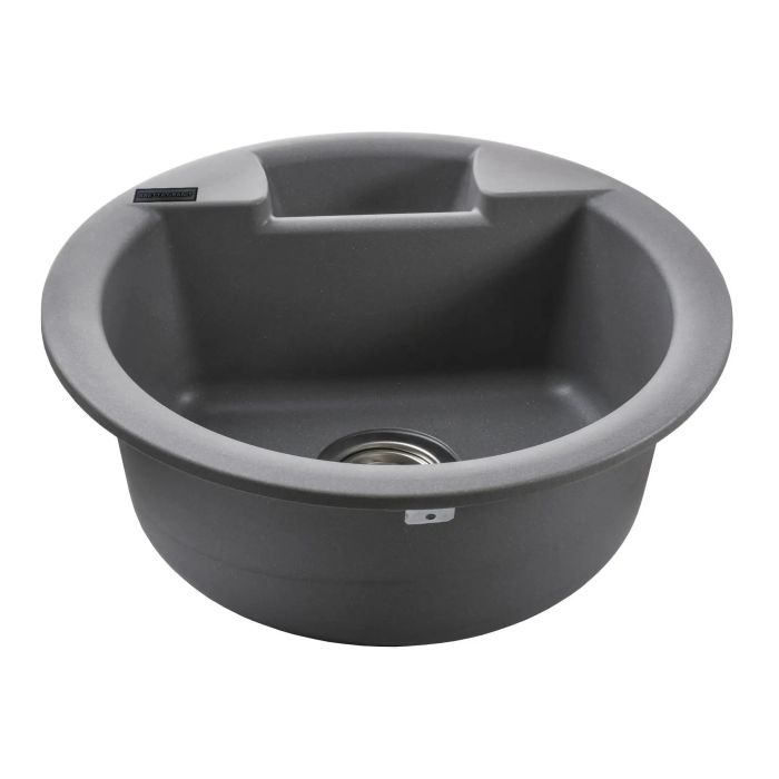 Мойка гранитная Bretta Alaska 480х190  серый металлик