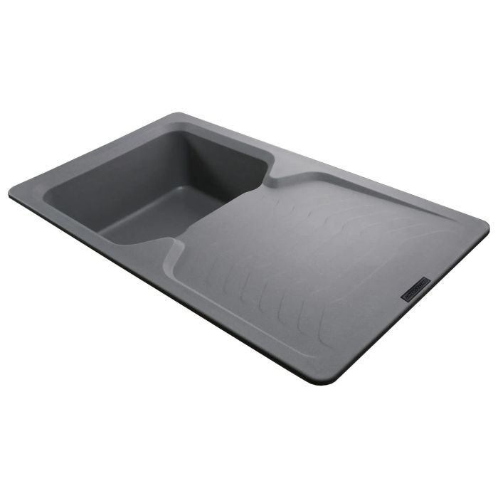 Мойка гранитная Bretta Teca 860х500х190  серый металлик