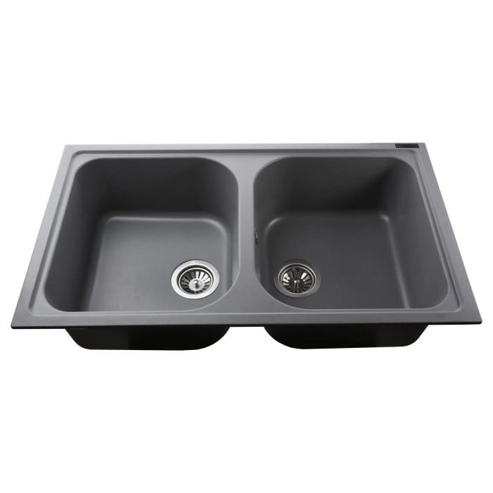 Мойка гранитная Bretta Longrand 860х500х205  серый металлик
