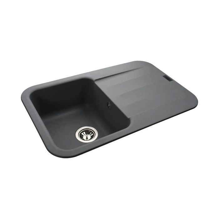 Мойка гранитная Bretta Crystal 780х500х200  серый металлик