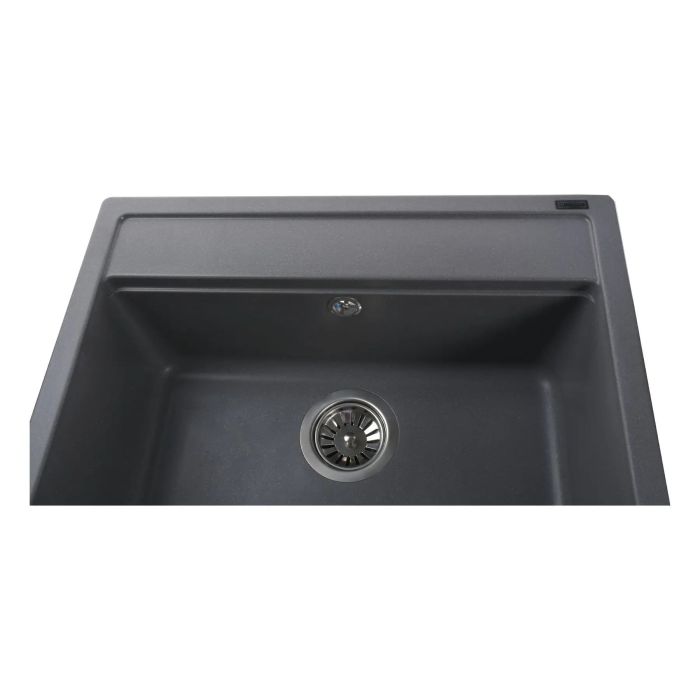 Мойка гранитная Bretta Universal 570х510х190 серый металлик