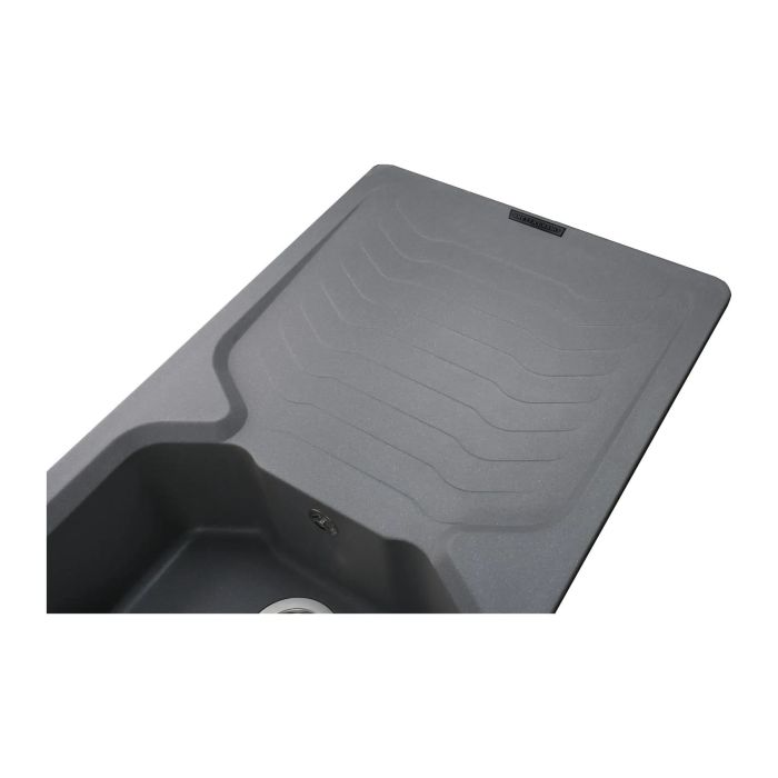 Мойка гранитная Bretta Teca 860х500х190  серый металлик