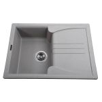 Мойка гранитная Bretta Niapoli 680х500х190 серый камень