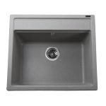 Мойка гранитная Bretta Universal 570х510х190 серый камень