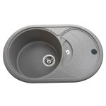 Мойка гранитная Bretta Panamera 780х500х190  серый камень