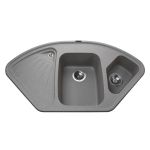 Мойка гранитная Bretta Alweus 1060х575х190  серый камень