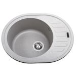 Мойка гранитная Bretta Avalon 620х500х210  серый камень