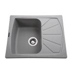 Мойка гранитная Bretta Tera 610х500х204  серый камень