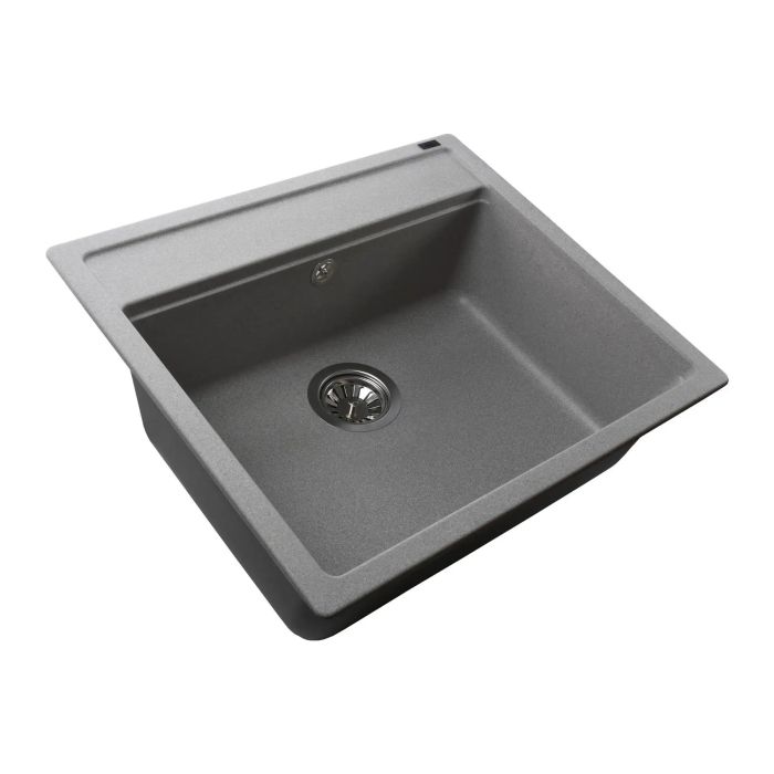 Мойка гранитная Bretta Universal 570х510х190 серый камень