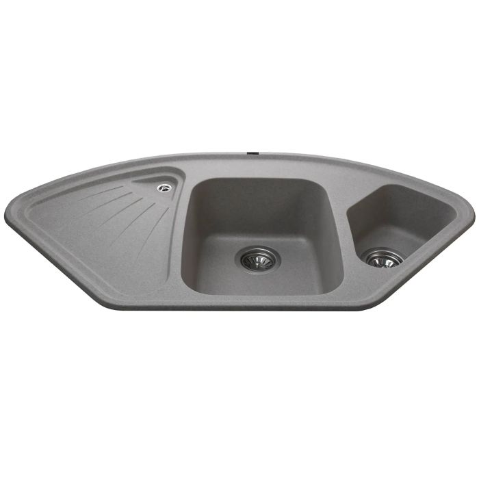 Мойка гранитная Bretta Alweus 1060х575х190  серый камень