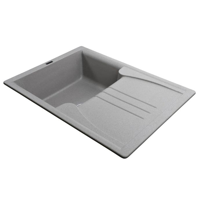 Мойка гранитная Bretta Niapoli 680х500х190 серый камень