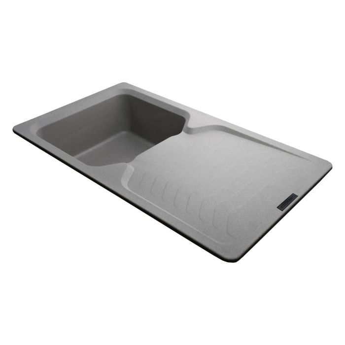 Мойка гранитная Bretta Teca 860х500х190  серый камень