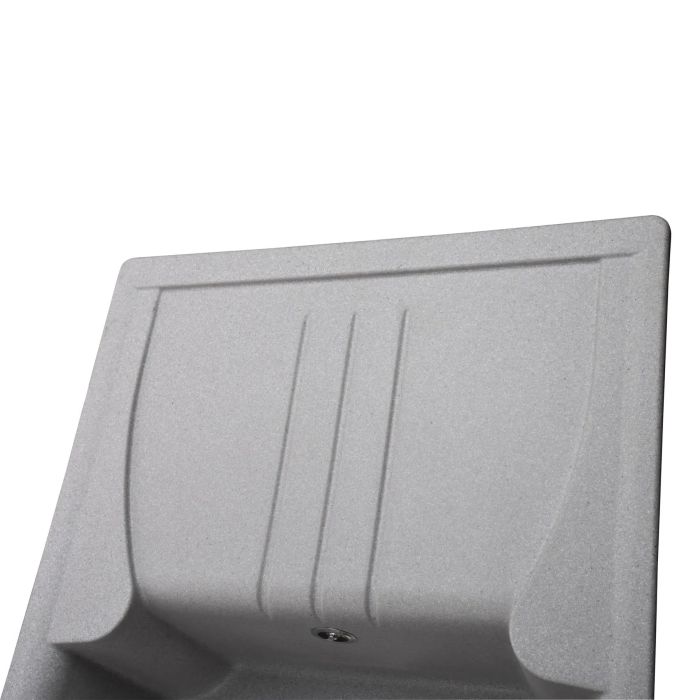 Мойка гранитная Bretta Niapoli 680х500х190 серый камень