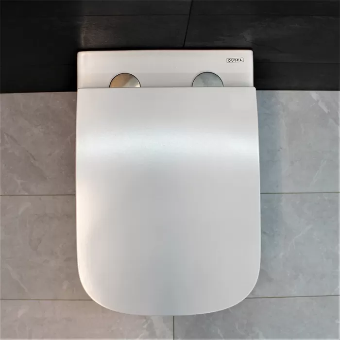 Унитаз подвесной Dusel Ivia DWHT10210330R с сиденьем Soft Close дюропласт
