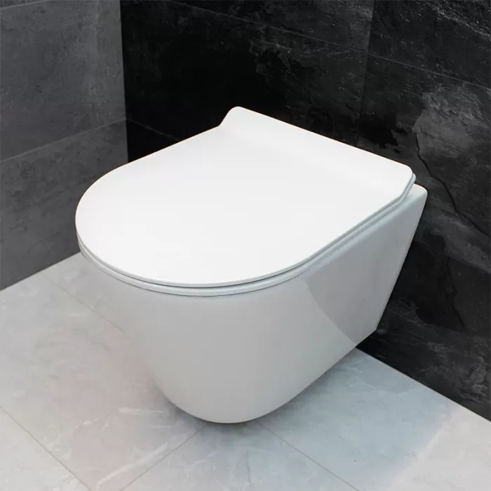 Унитаз подвесной Dusel Arez DWHT10210230R с сиденьем Soft Close дюропласт