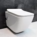 Унитаз-биде подвесной Dusel Cubis Mix DWHT10201030М со смесителем и сиденьем Slim Soft-Close