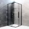 Душова кабіна Dusel DSL194B Black Matt, 90х90х190, двері розсувні, прозоре скло