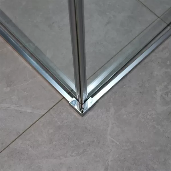 Душевая кабина Dusel DL194 Chrome 90х90х190, двери раздвижные, прозрачное стекло