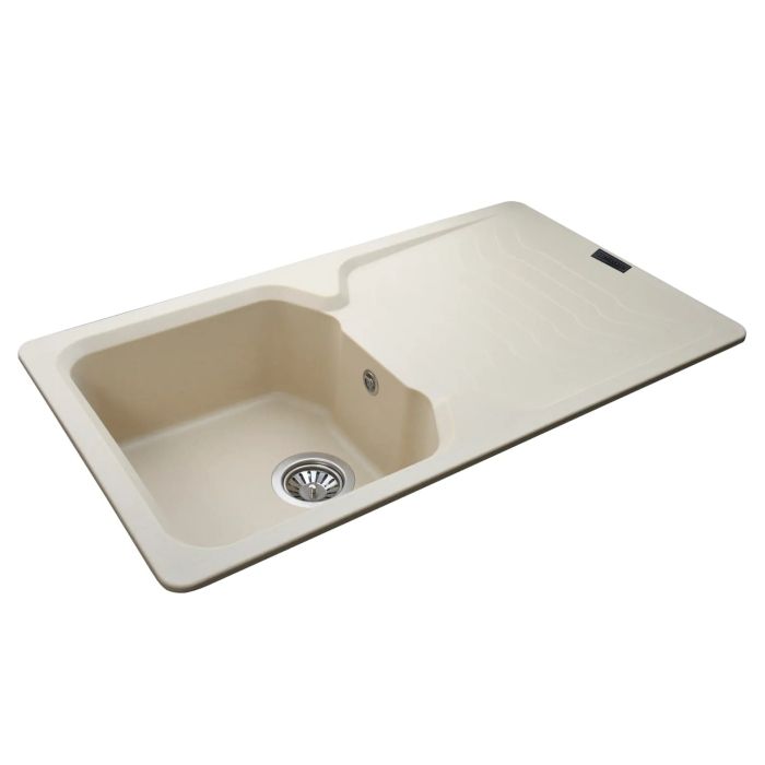 Мойка гранитная Bretta Teca 860х500х190  слоновая кость