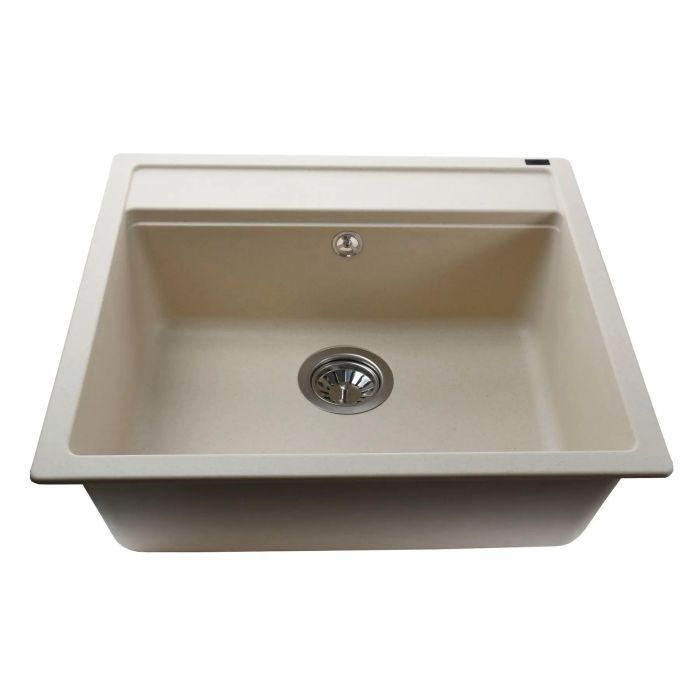 Мойка гранитная Bretta Universal 570х510х190 слоновая кость