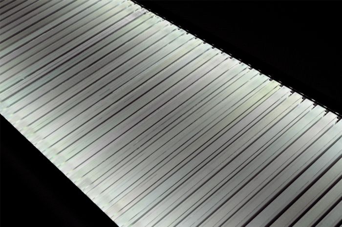 Конвектор внутрипольный Teplowatt 200х26.5 LUX черно-белый дренаж
