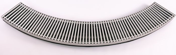Конвектор внутрипольный радиусный Teplowatt 225х20 Turbo серый