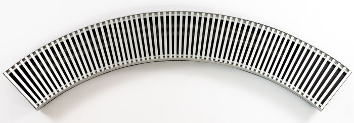 Конвектор внутрипольный радиусный Teplowatt 225х20 Turbo серый